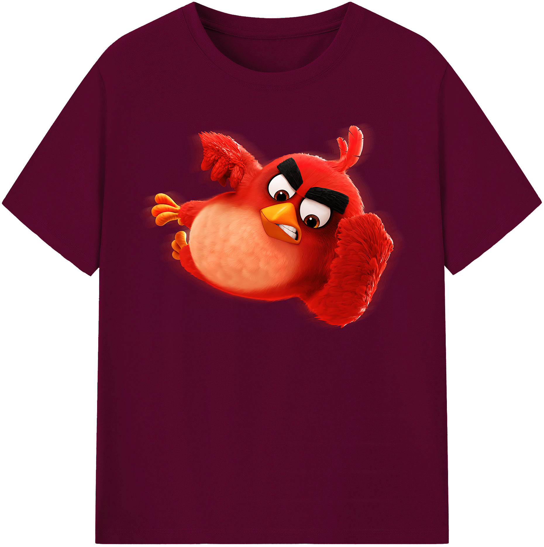 （画像用） Angry Birds アングリーバード レディースカジュアルプリントTシャツ（綿100％）
